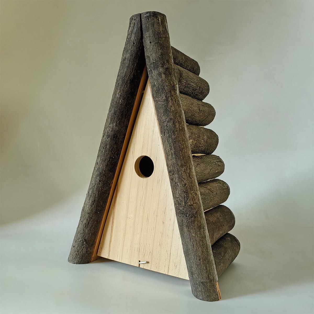 Rustic Wooden Bird House By Nature Watch - 34cm